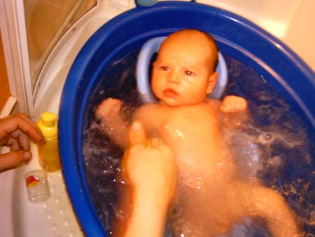 louis dans son bain